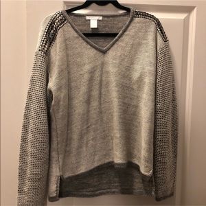 Design History Gray Embelished Sweater